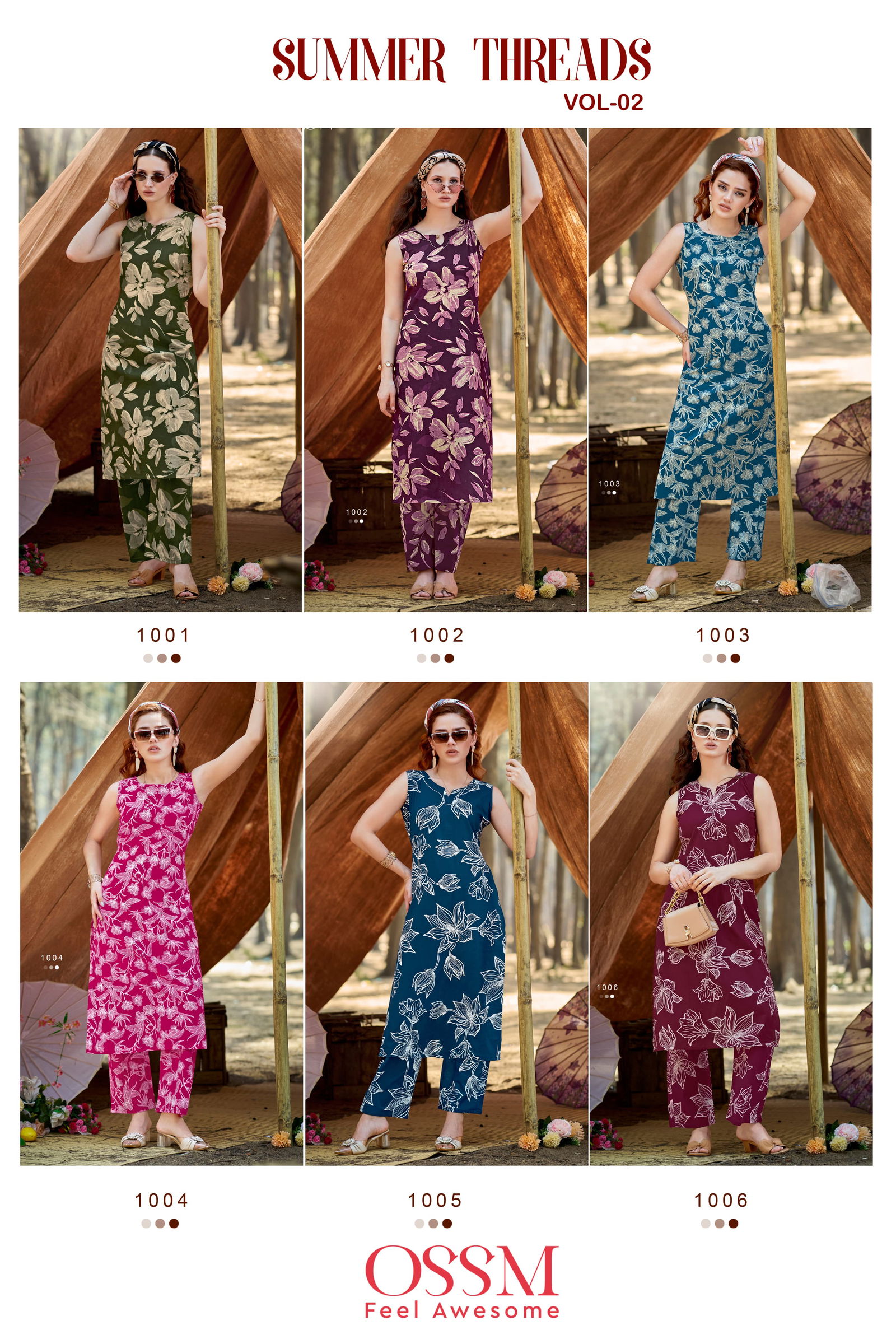 Summer Threads Vol 2 By Ossm Cotton Printed Co Ord Set Wholesale Online